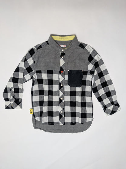 Du Pareil au Même Shirt 5 Gray, Black, White
