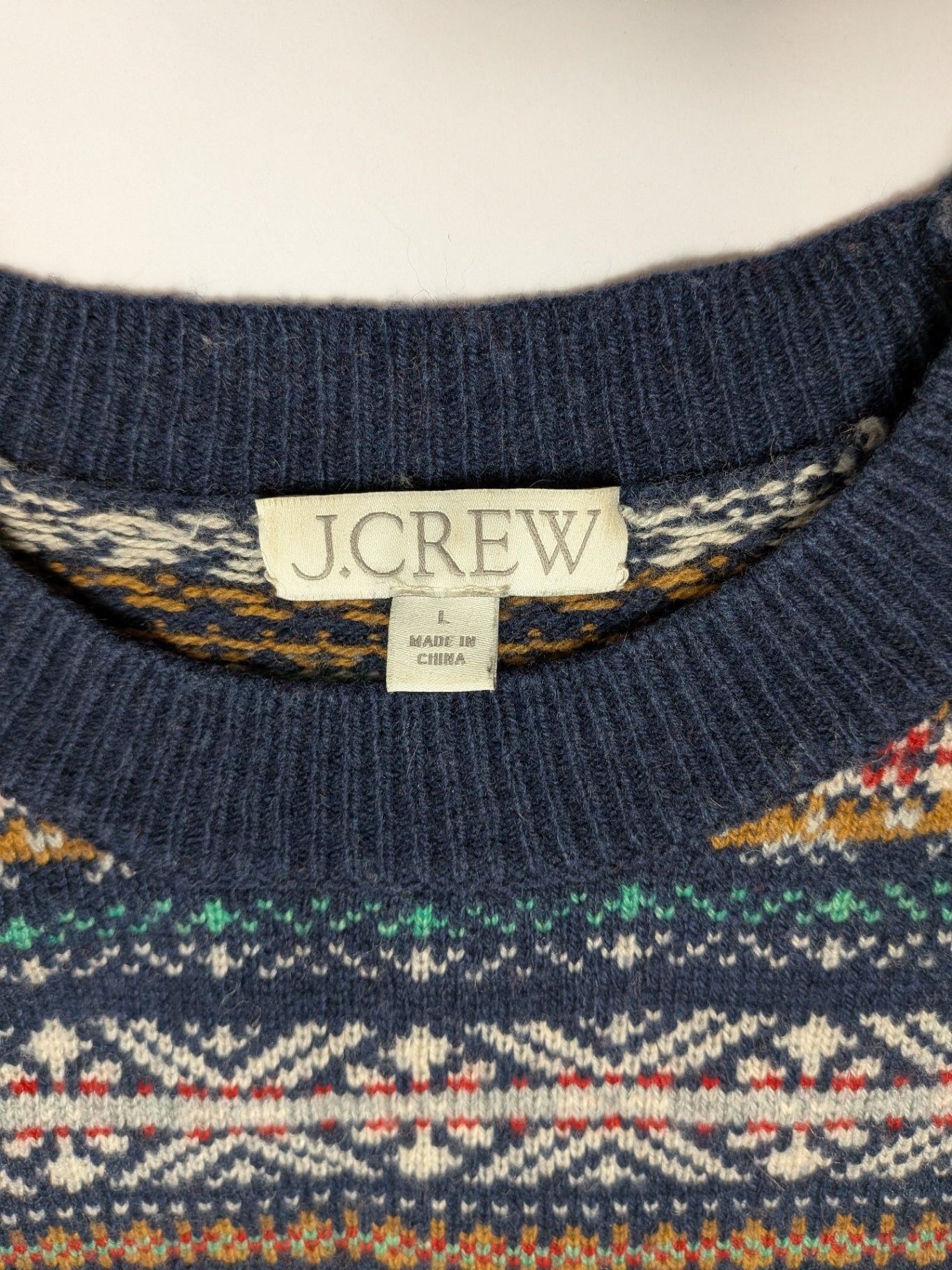 J.Crew Sweater L Navy Blue, Multicolor