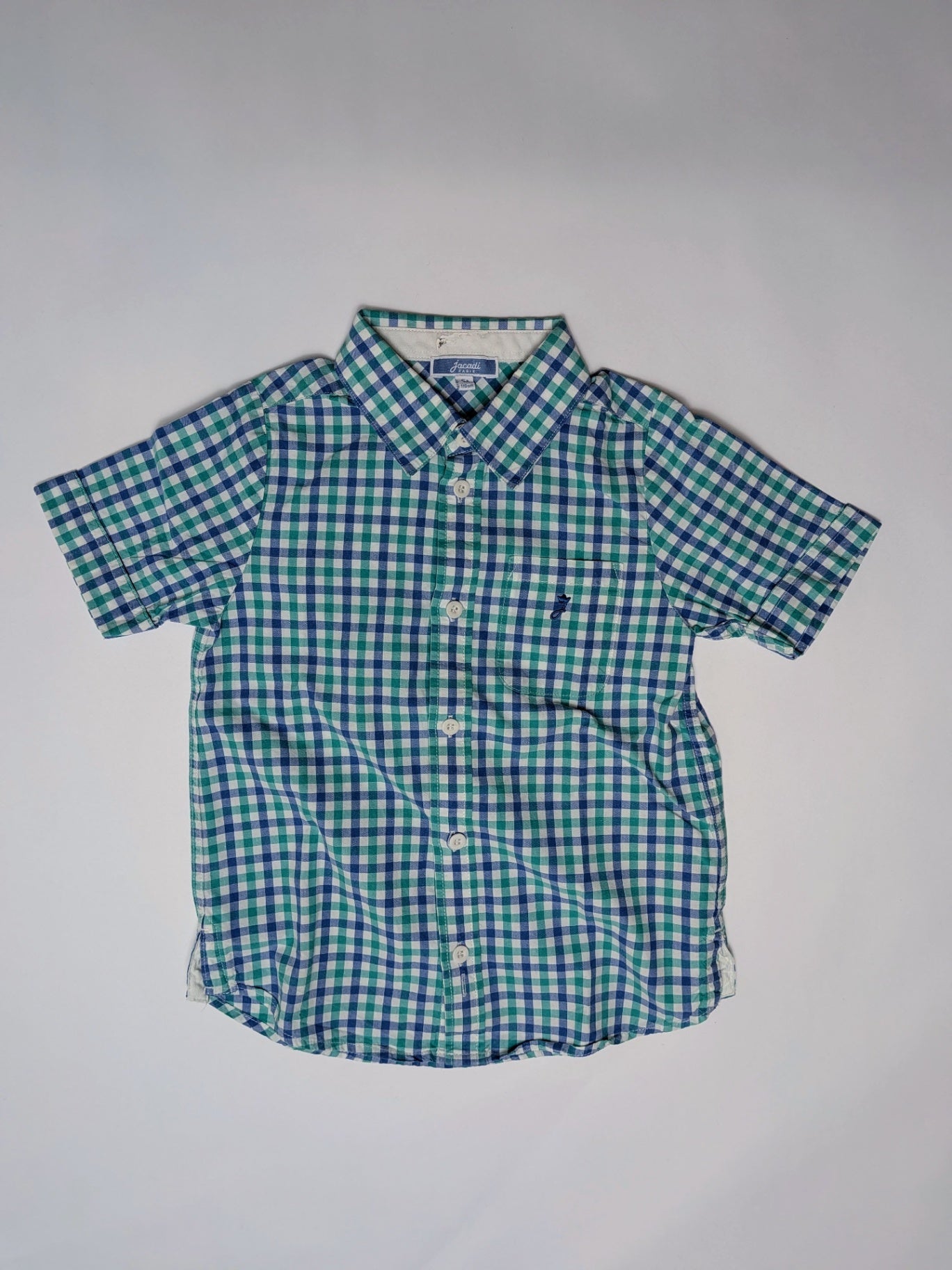 Jacadi Shirt 5 Green and Blue