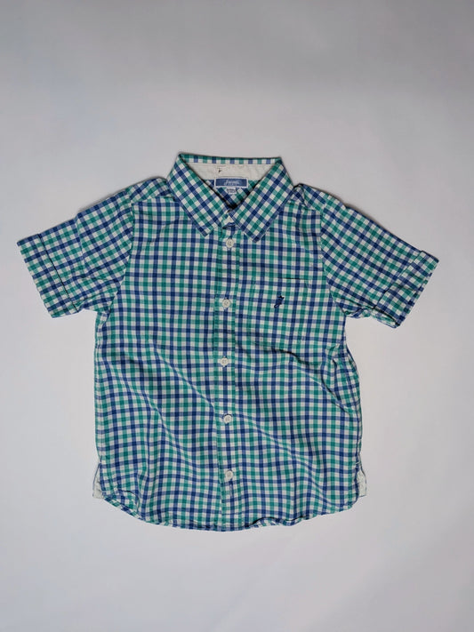 Jacadi Shirt 5 Green and Blue