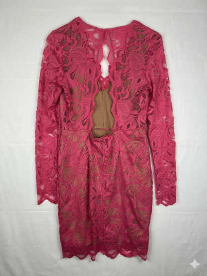 H&M Dress 36 Pink lace dress
