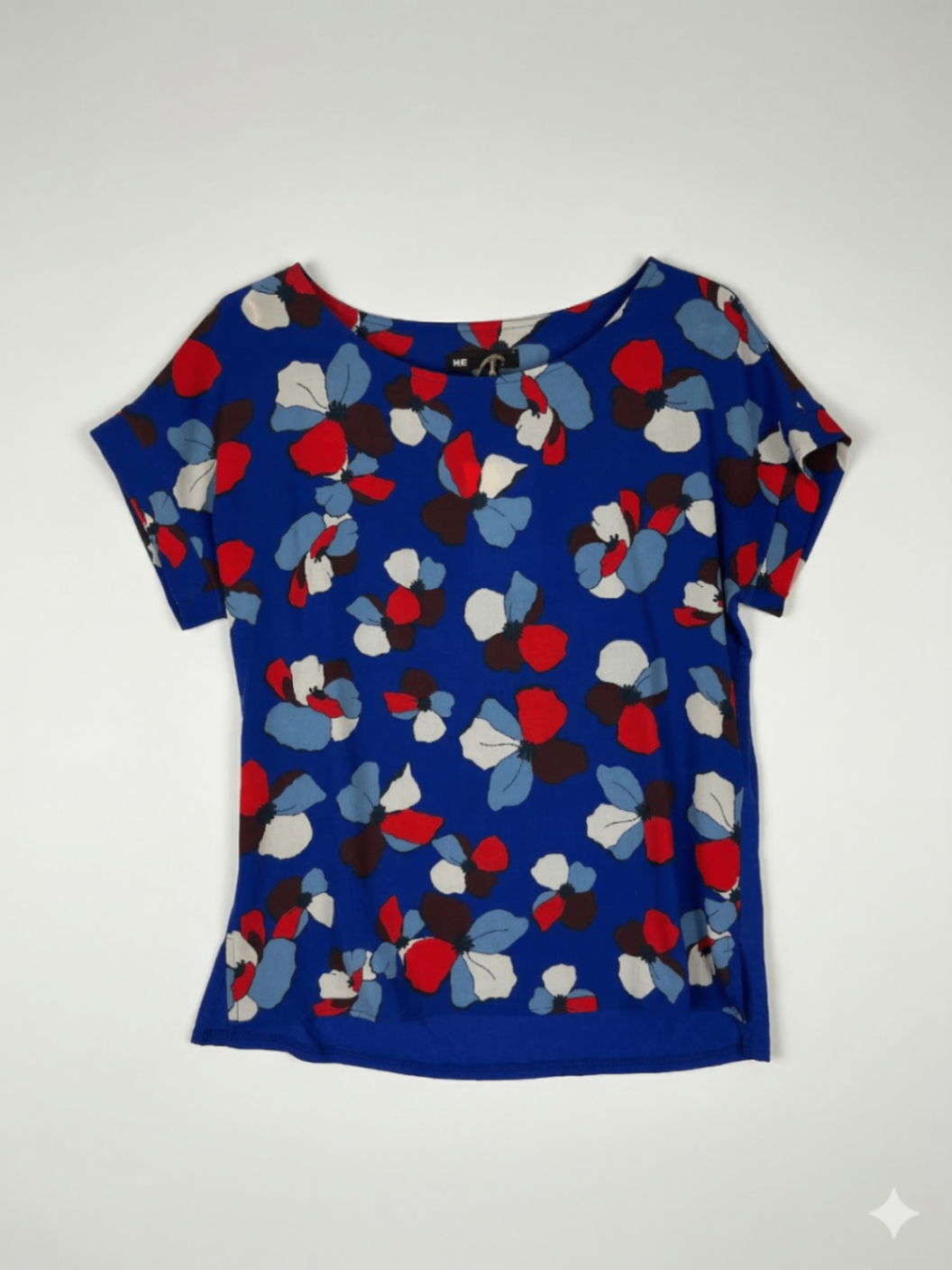WE Blouse S Blue, Red, White, Dark Gray, Light Blue