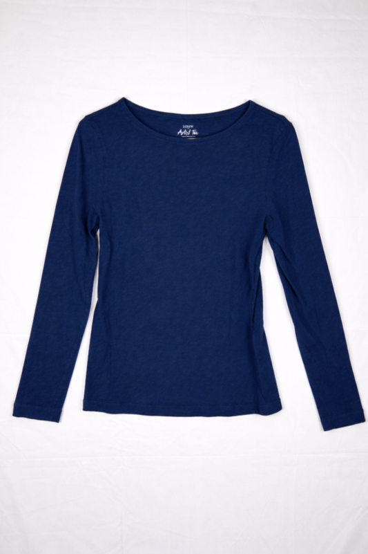 J. Crew Long Sleeve T-Shirt M Navy Blue