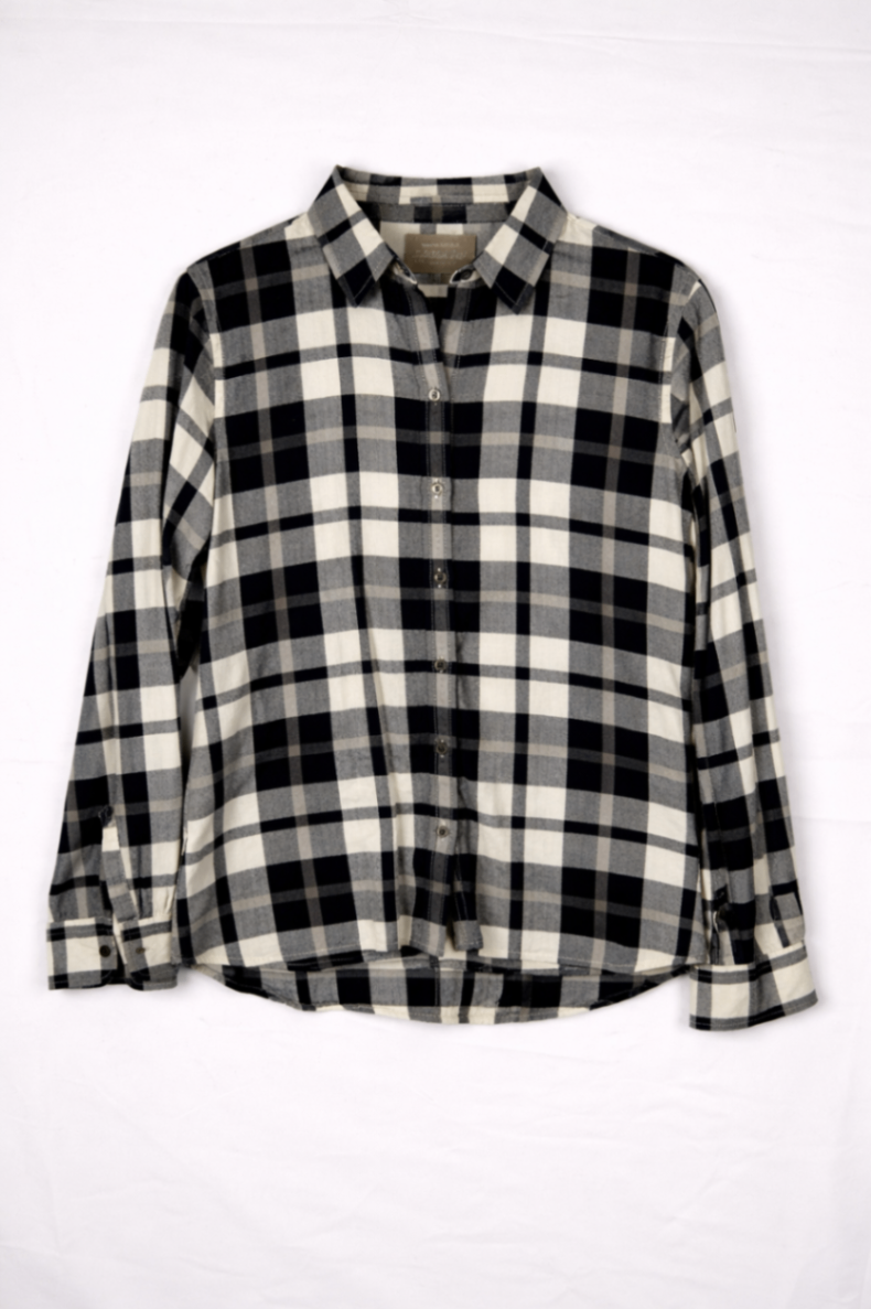 Banana Republic Shirt S Black, White, Gray