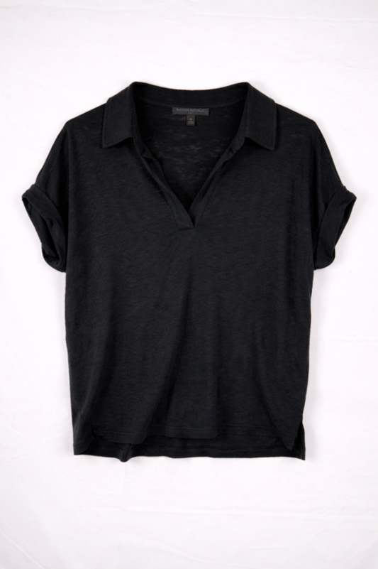 Banana Republic Polo Shirt M Black