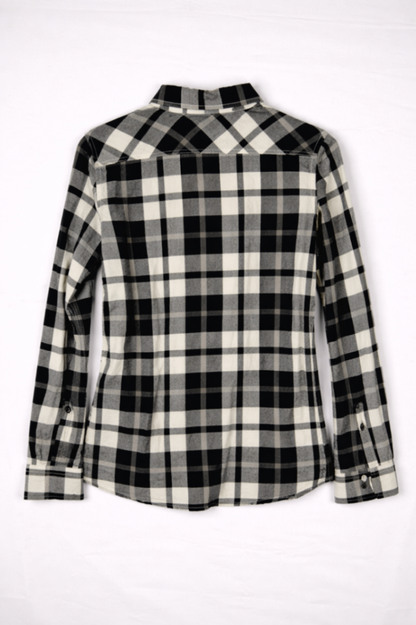 Banana Republic Shirt S Black, White, Gray