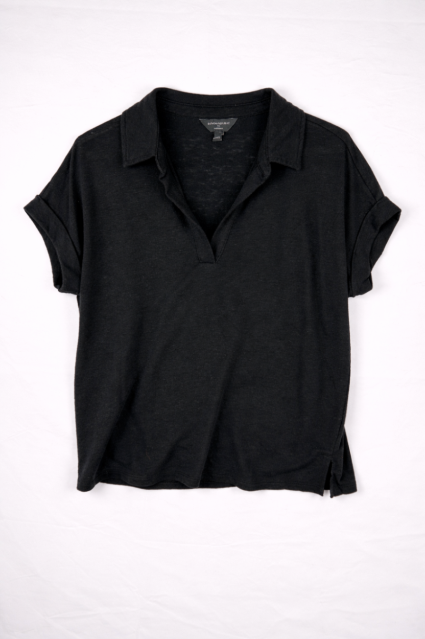 Banana Republic Polo Shirt M Black