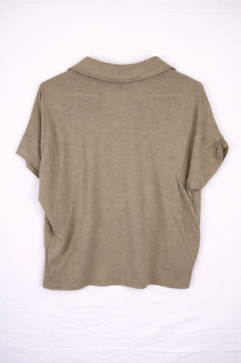 Banana Republic Polo Shirt M Beige