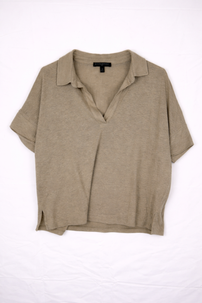 Banana Republic Polo Shirt M Beige