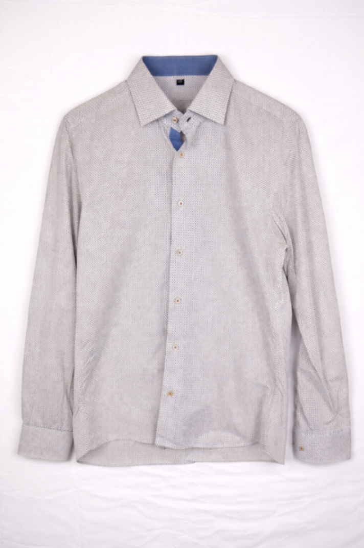 Eterna Shirt 42 White with black and red dots