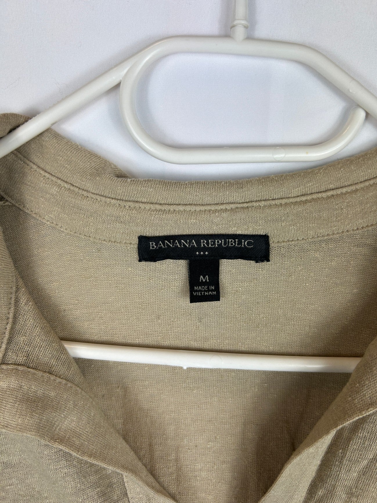 Banana Republic Polo Shirt M Beige