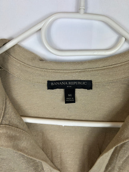 Banana Republic Polo Shirt M Beige