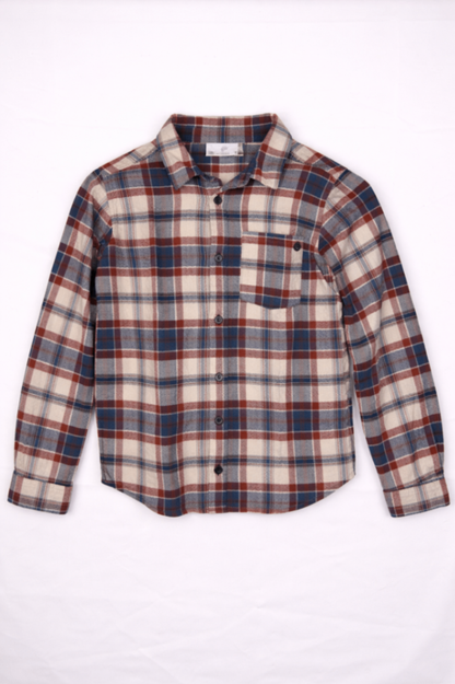 Petit Bateau Shirt 140 Red, Blue, White