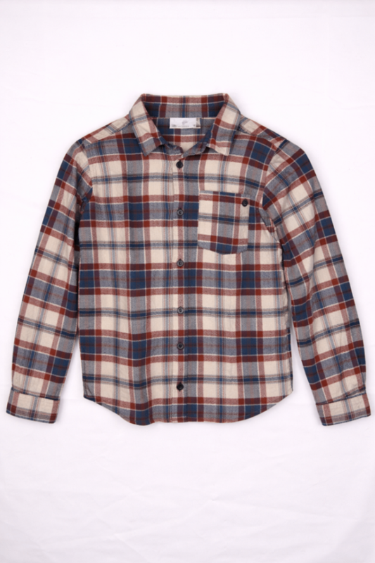 Petit Bateau Shirt 140 Red, Blue, White