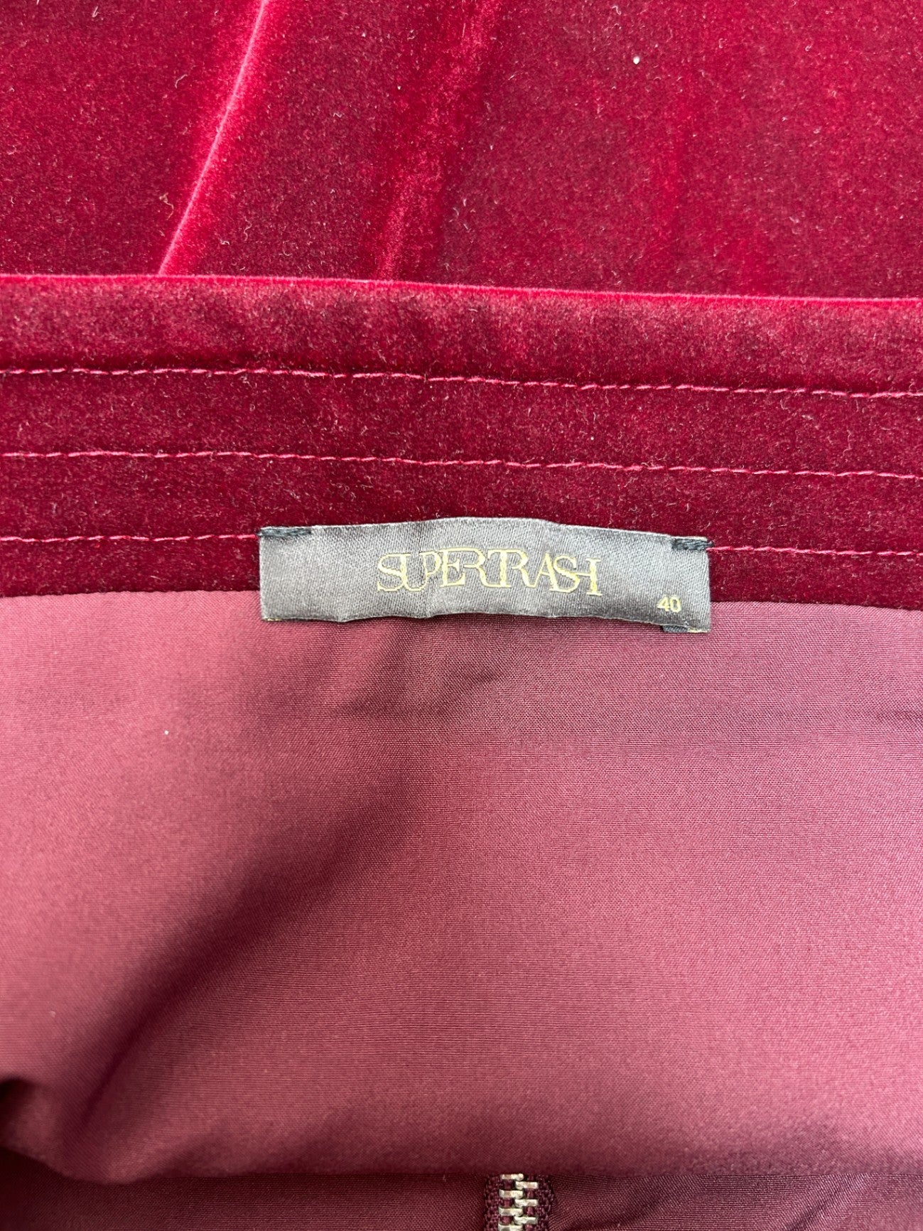 Supertrash Skirt 40 Burgundy