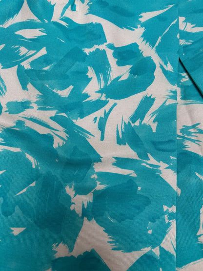 L.K. Bennett Skirt 36 Turquoise and beige