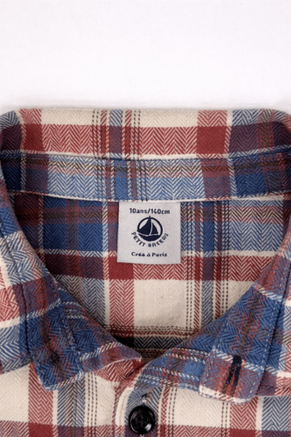 Petit Bateau Shirt 140 Red, Blue, White