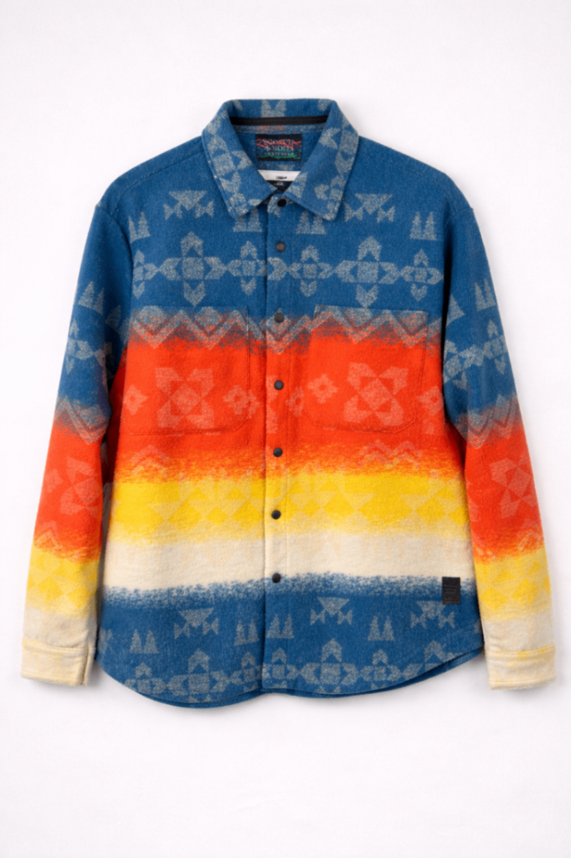 Scotch & Soda Shirt XXL Multi-colored (blue, orange, yellow, white)