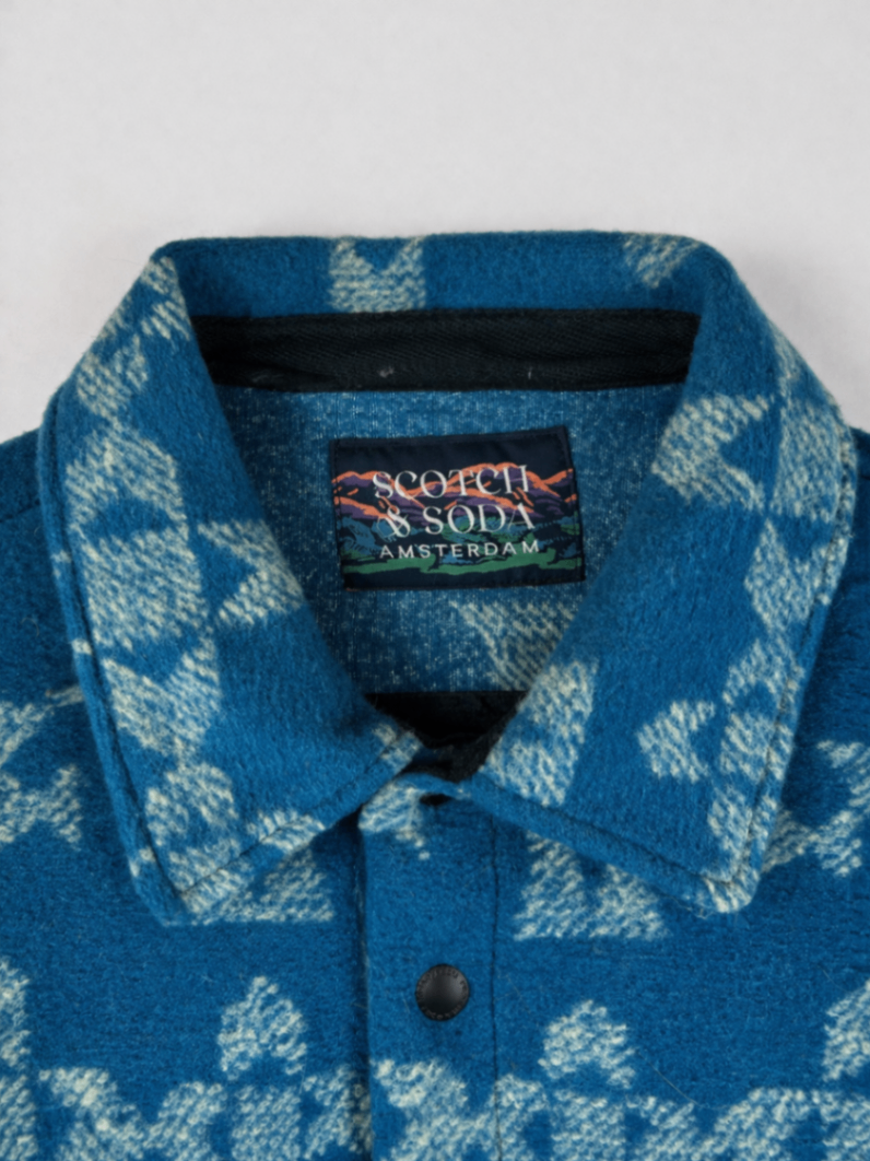 Scotch & Soda Shirt XXL Multi-colored (blue, orange, yellow, white)