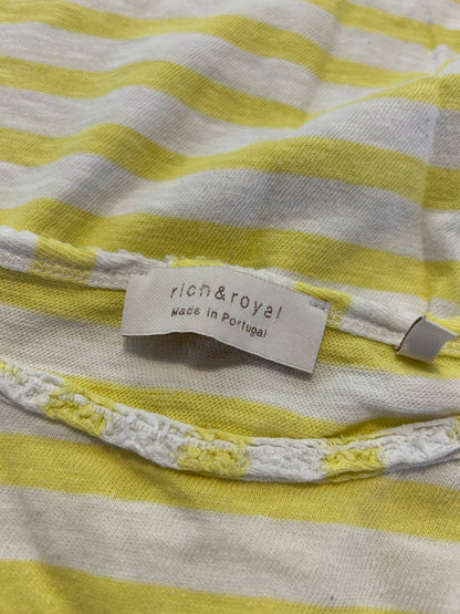 Rich & Royal Tank Top M - Medium Yellow and White