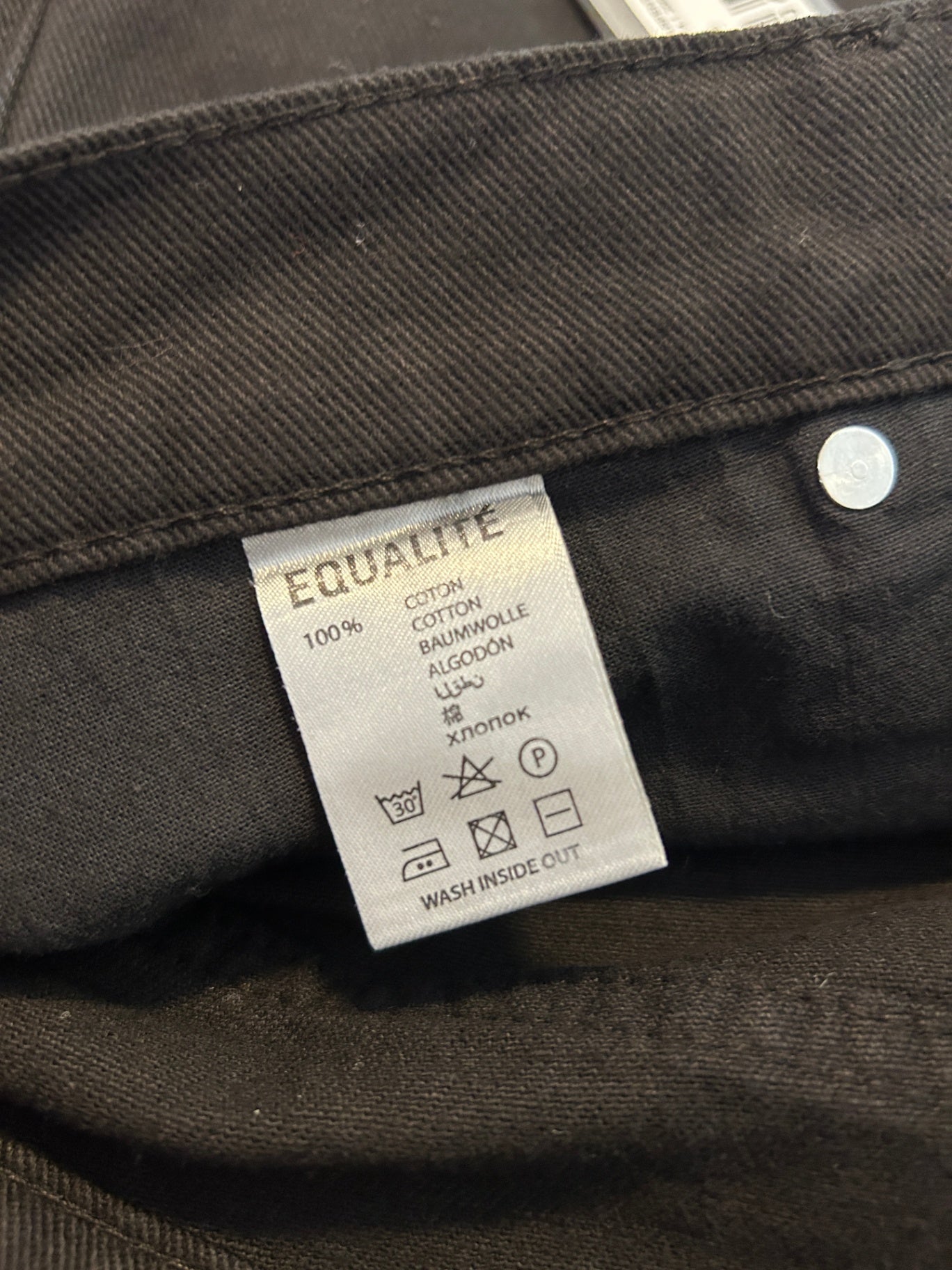 Equalite Jeans 34 Black