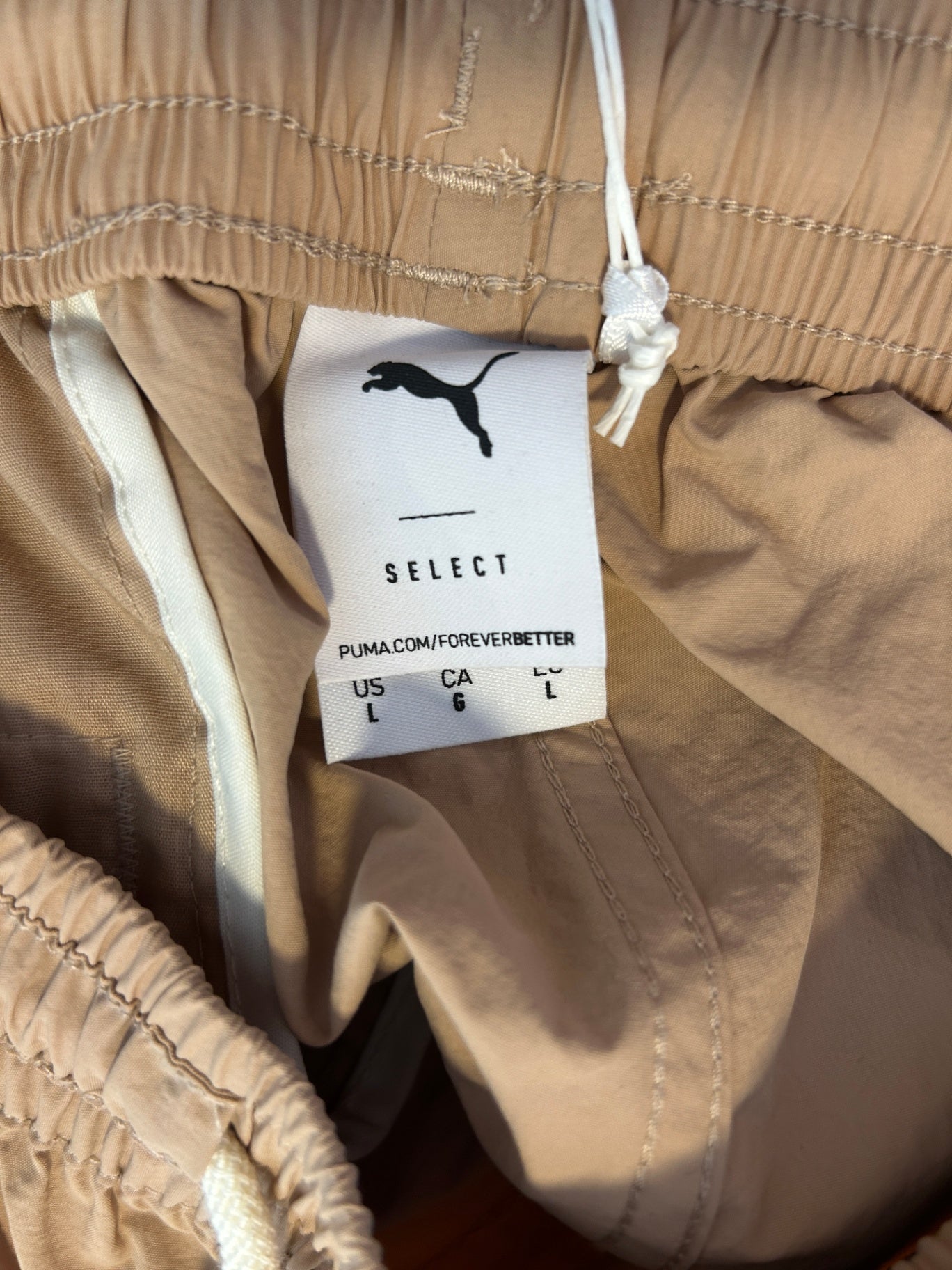 Puma Shorts L Beige