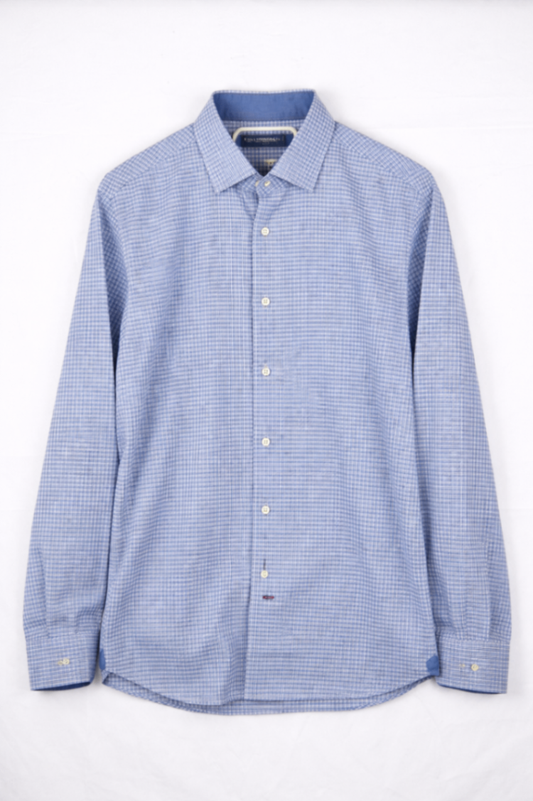 Tommy Hilfiger Shirt 42 16 1/2 Blue and white checkered