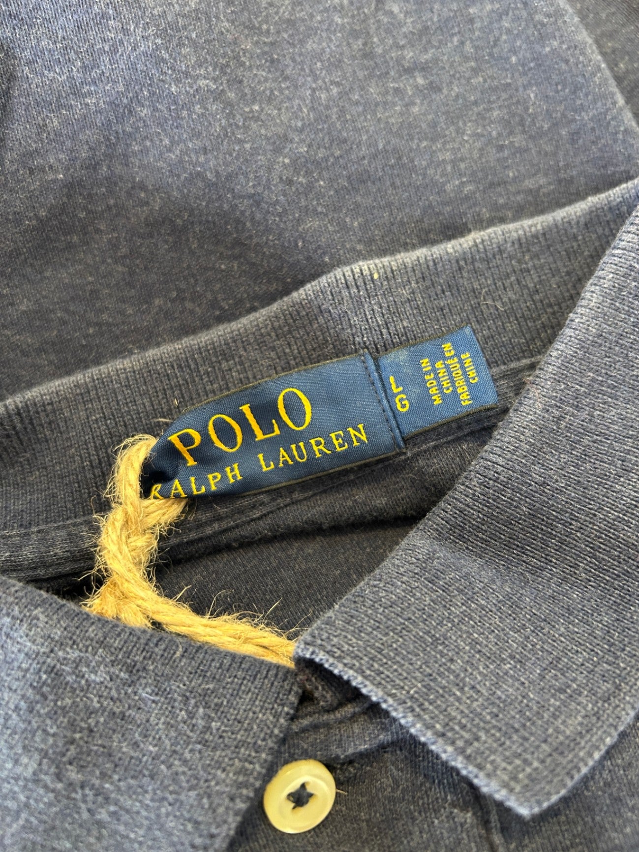 Ralph Lauren Polo Shirt L Navy Blue