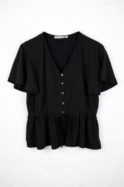 Tamnoon Women Blouse M Black