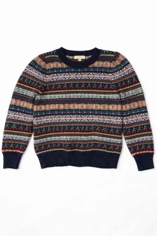 J.Crew Sweater L Navy Blue, Multicolor