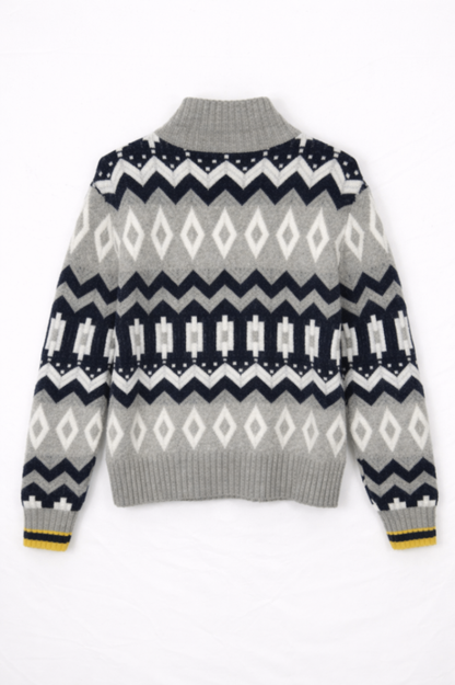 J. Crew Sweater M Gray, Navy, White, Black, Yellow