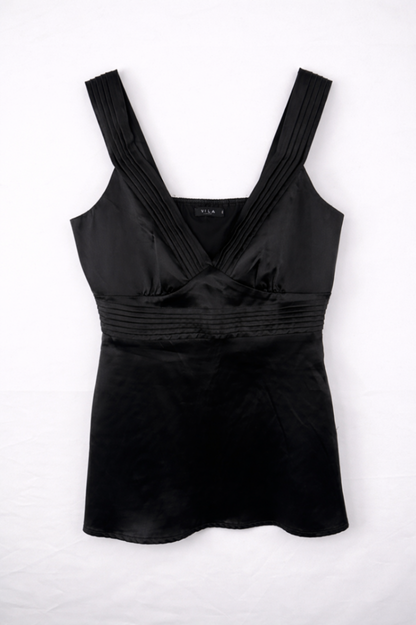 VILA Tank Top S Black