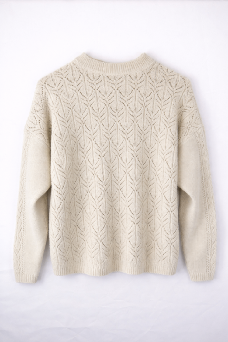 15 June Sweater Cream/Beige