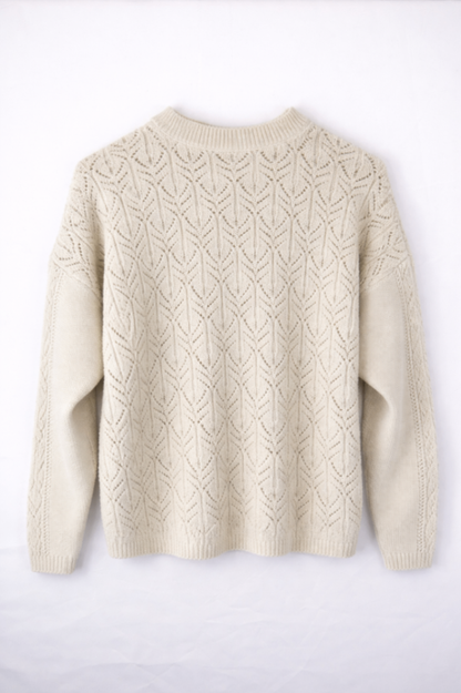 15 June Sweater Cream/Beige