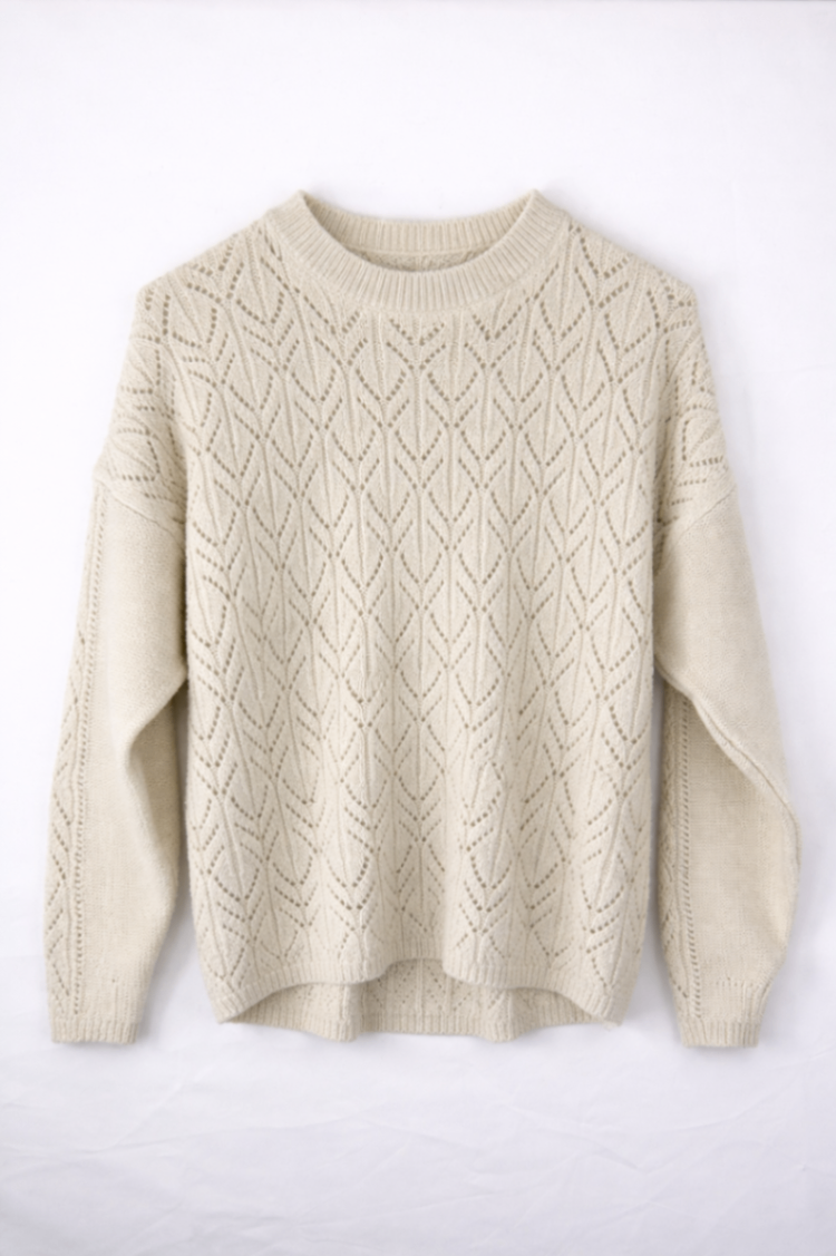 15 June Sweater Cream/Beige