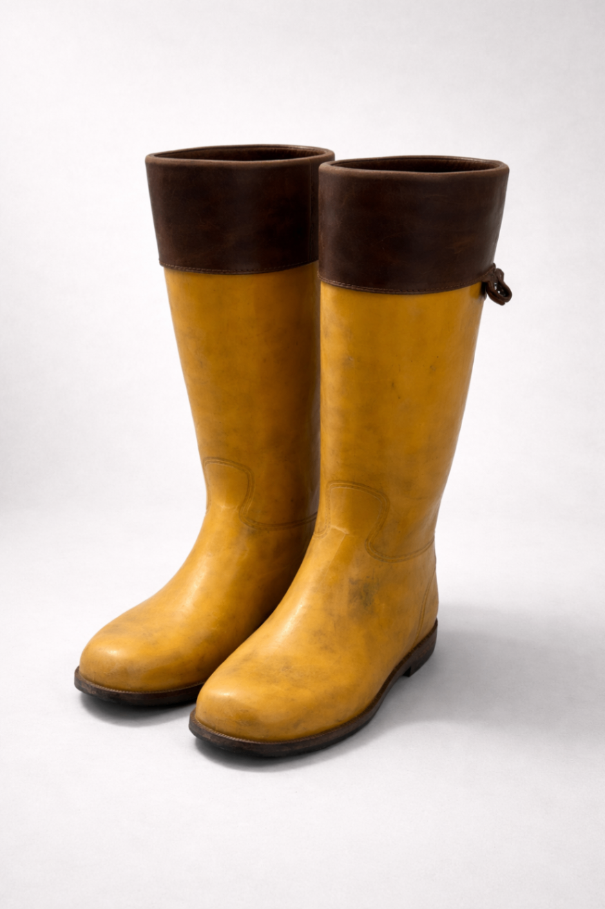 Celine Boots 40 Yellow and Brown