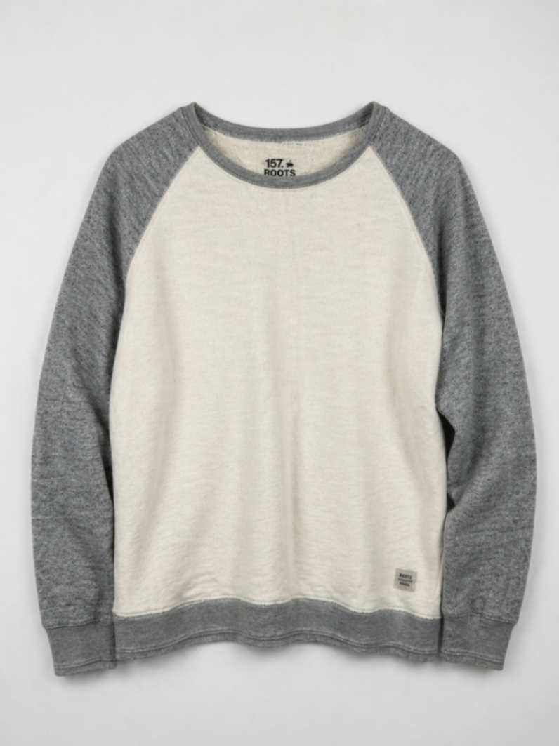 Lager 157 Sweater Cream and Gray