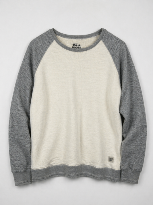 Lager 157 Sweater Cream and Gray