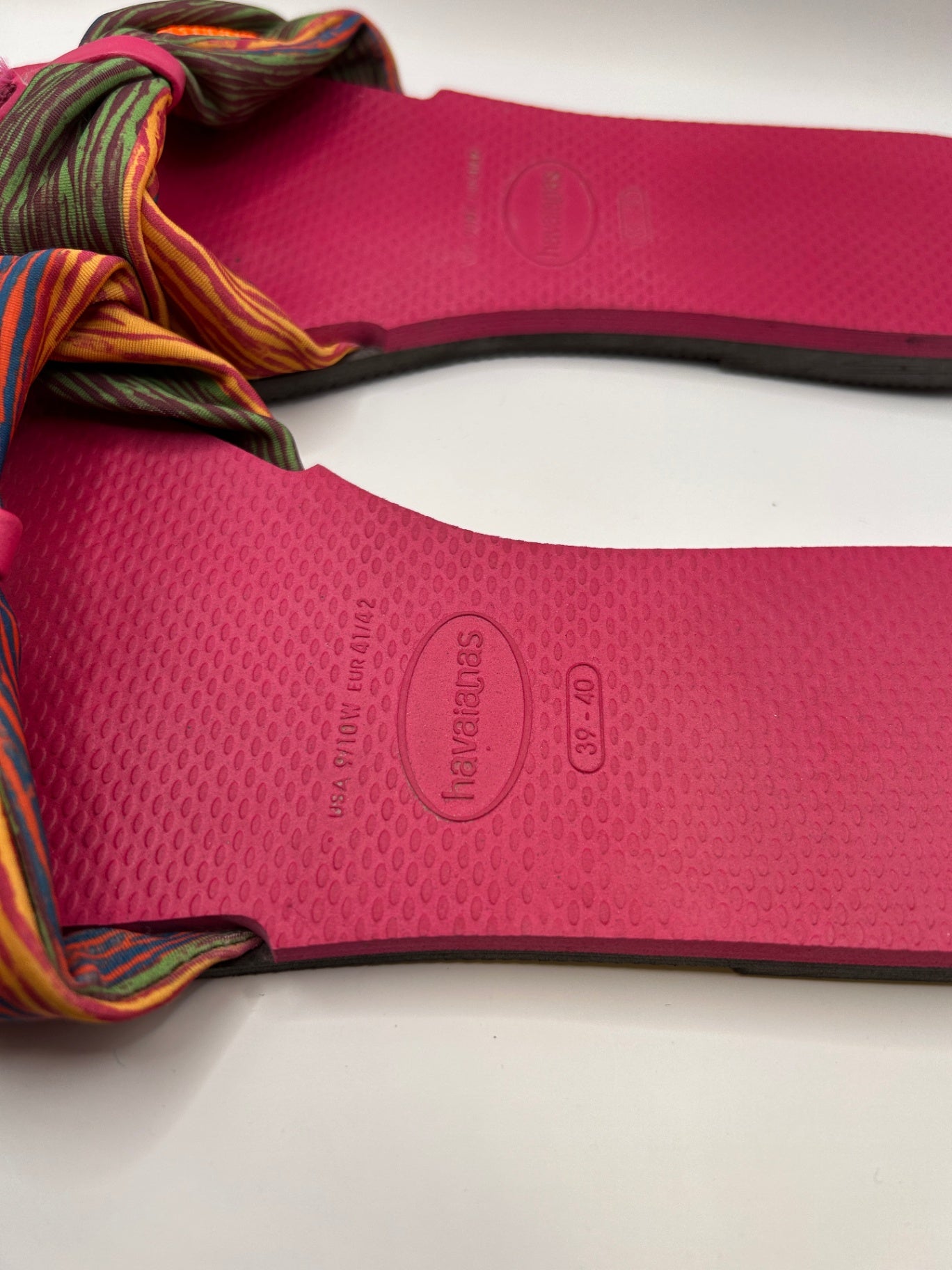 Havaianas Sandals 39-40 Pink with multicolored straps