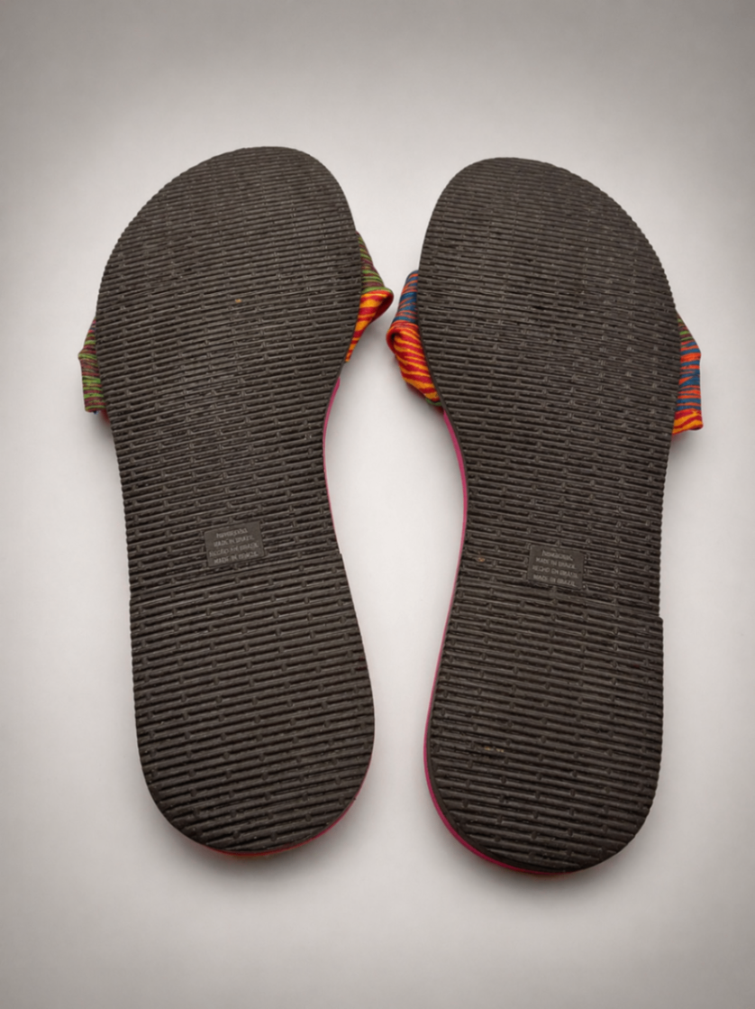 Havaianas Sandals 39-40 Pink with multicolored straps