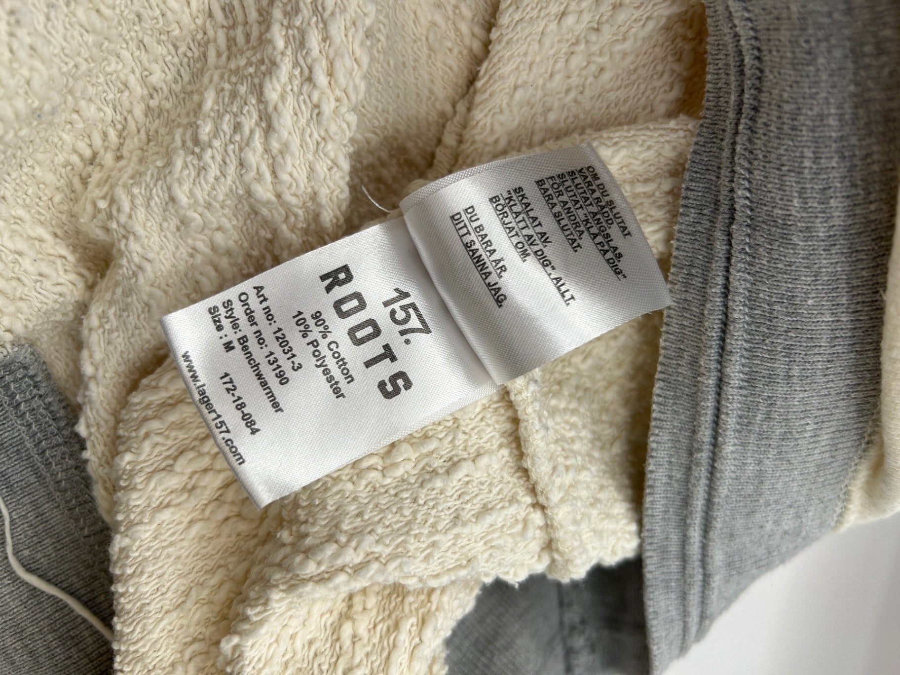 Lager 157 Sweater Cream and Gray