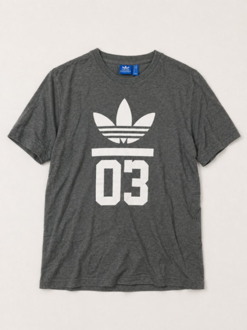 Adidas T-Shirt M Gray