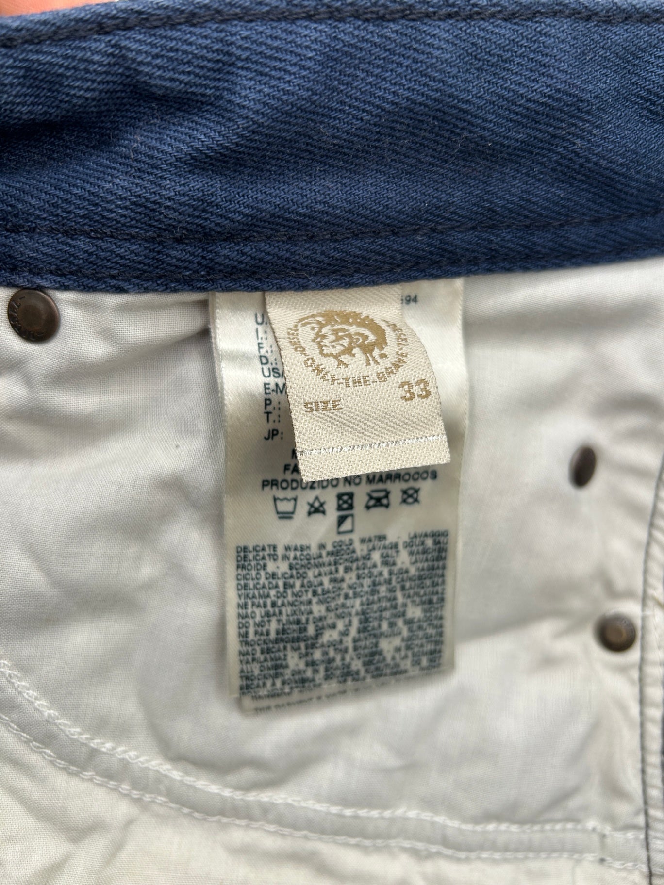 Diesel 'Darron' Jeans 33/32 Blue