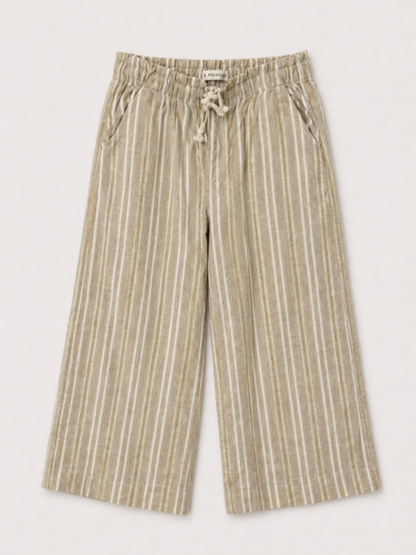 C&A Pants Beige with white and gold stripes