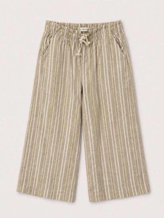 C&A Pants Beige with white and gold stripes