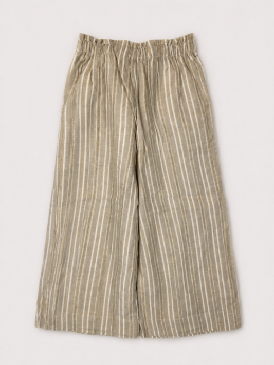 C&A Pants Beige with white and gold stripes