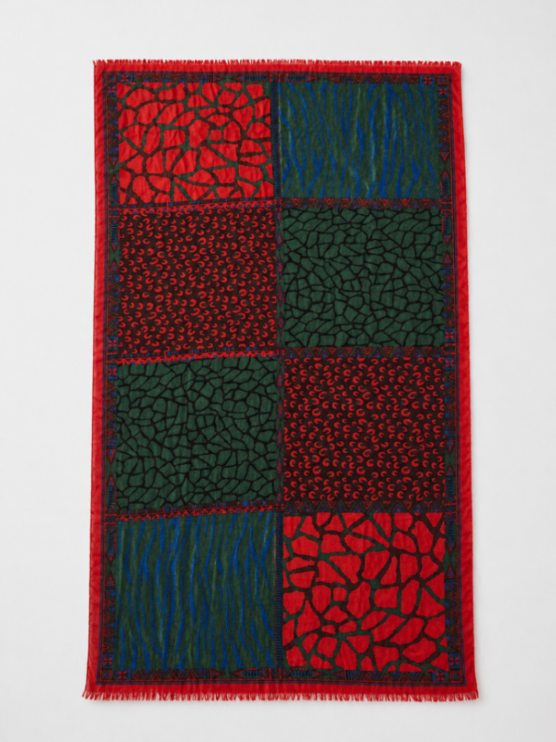 Unknown Scarf Red and green