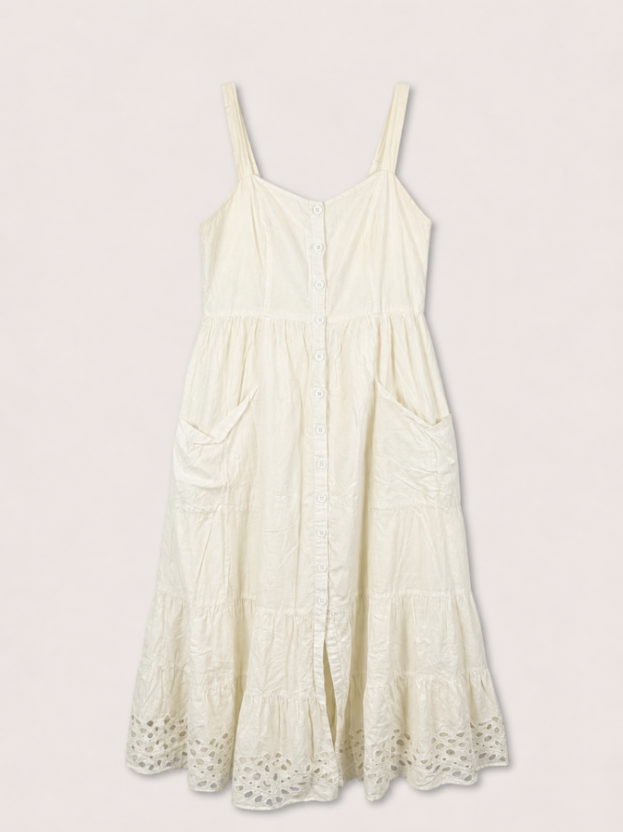 French Connection Dress Cream/White
