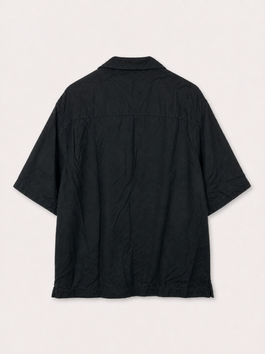 Zara - Short Sleeve Shirt - Black - size: XL