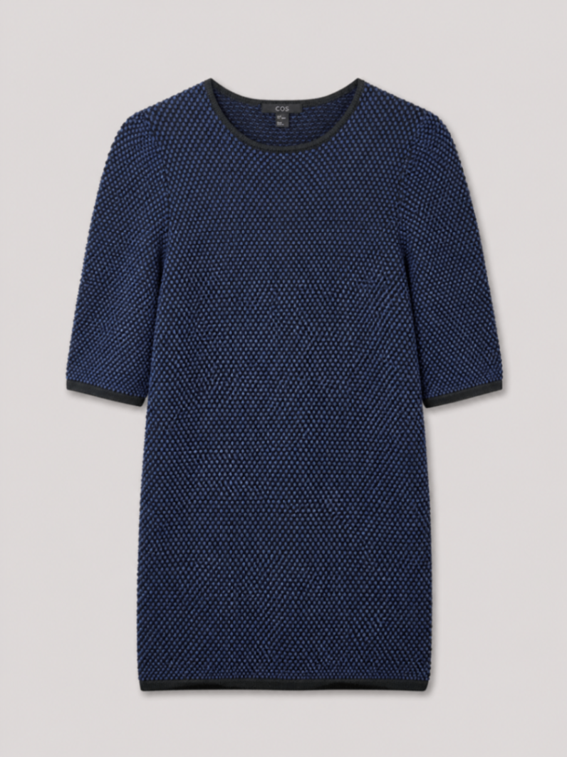 COS Dress S Blue and black